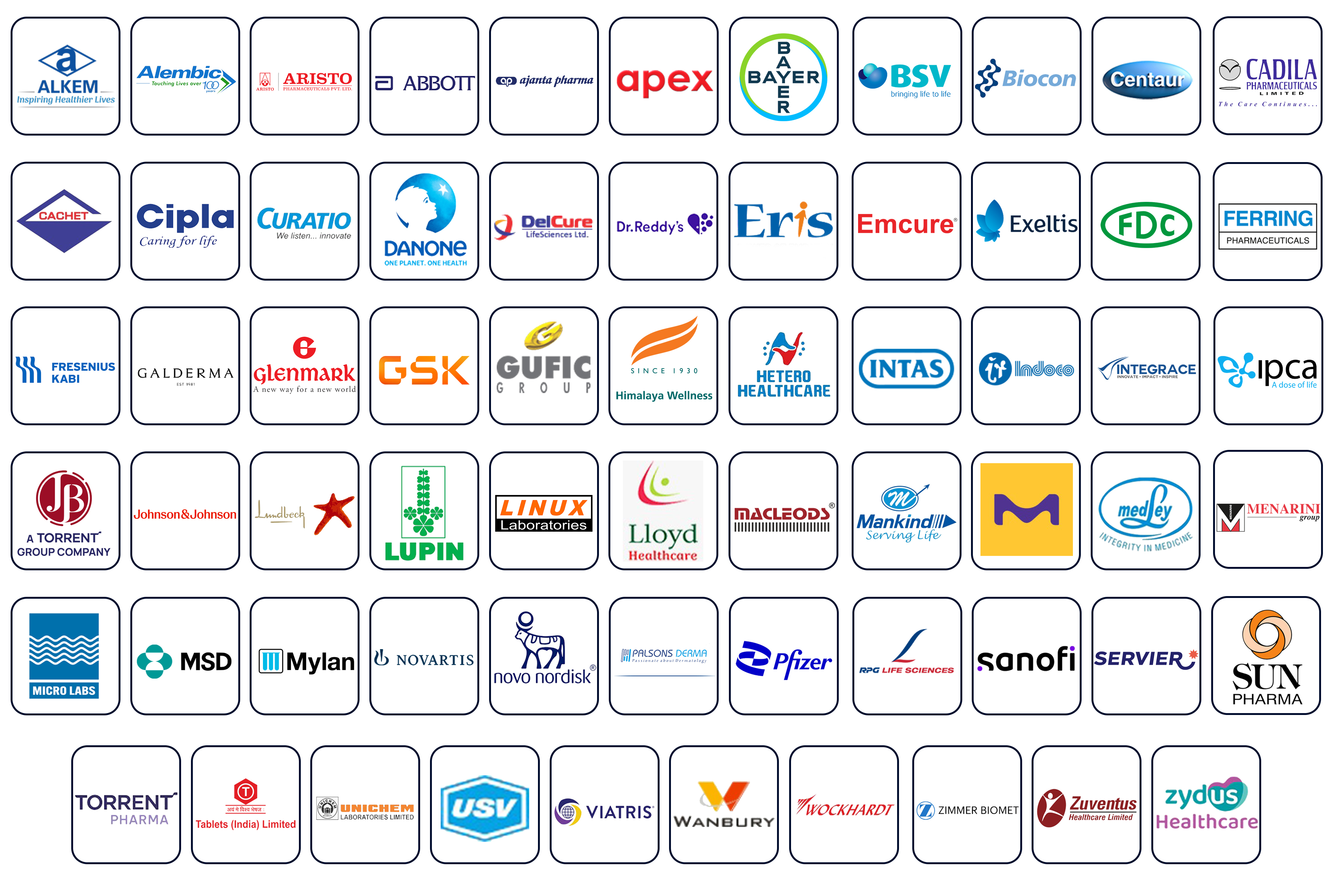 Techizer Partners - Leading Pharmaceutical Companies including Pfizer, Cipla, Dr Reddy, Sun, Lupin, GSK and more